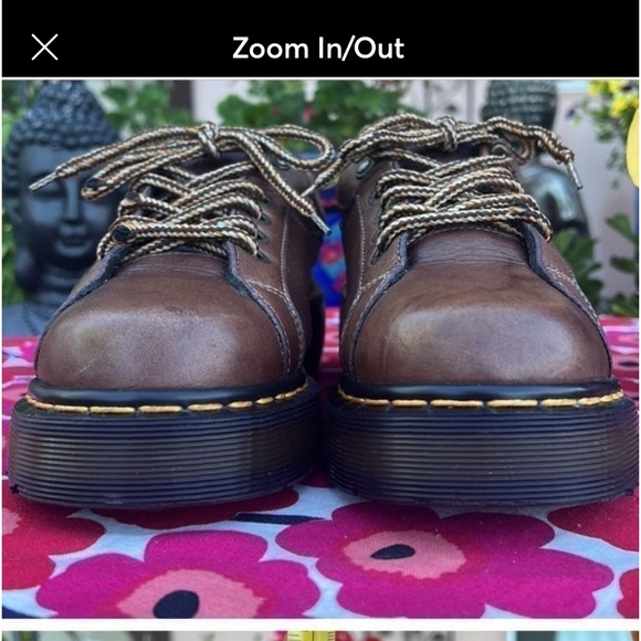 🏴󠁧󠁢󠁥󠁮󠁧󠁿 Vintage Dr. Martens Made in England Platform Oxfords UK 5 - Picture 3 of 13